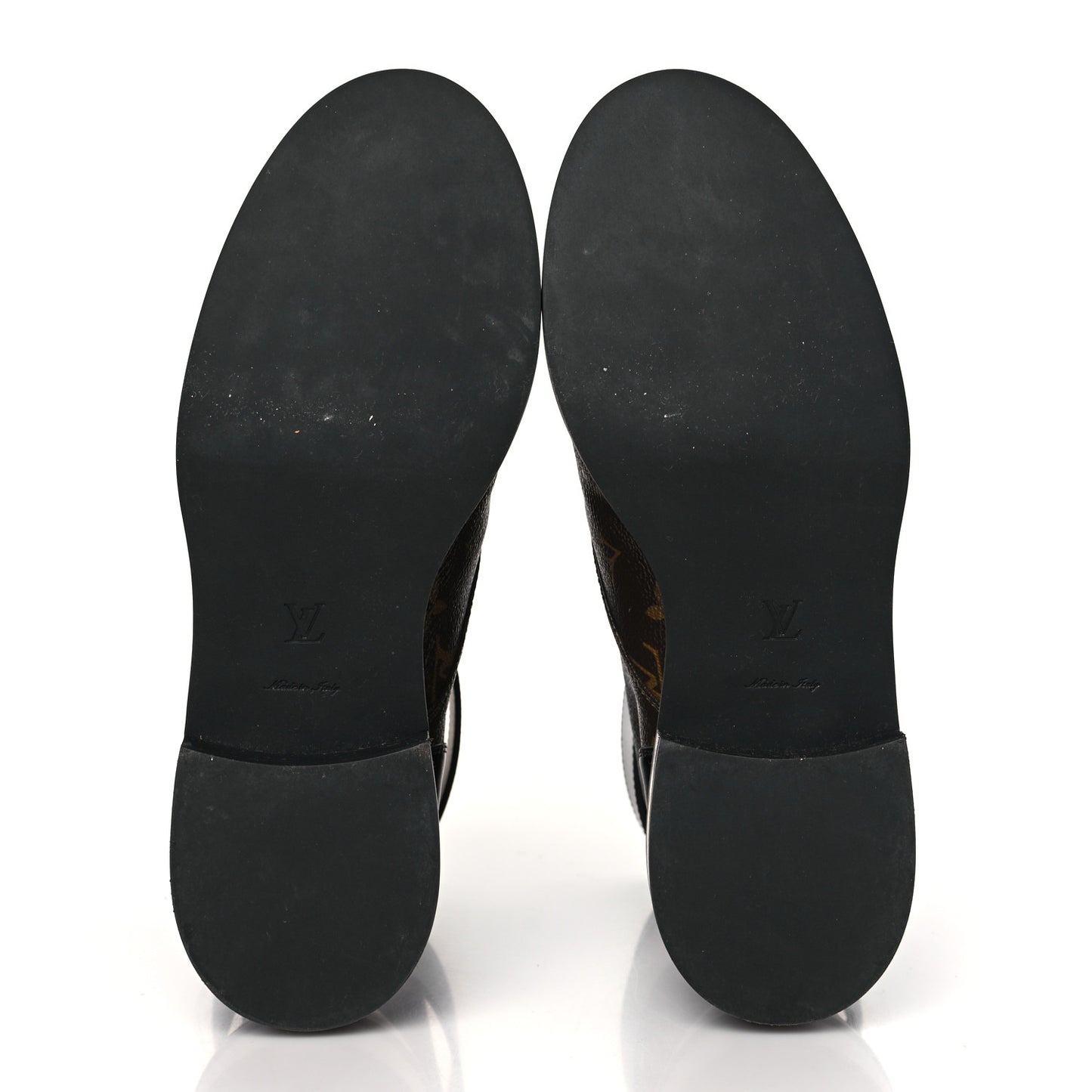 Calfskin Monogram Wonderland Flat Ranger Boots 40 Black