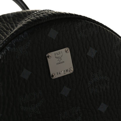 MCM Visetos Small Side Stud Stark Backpack Black 13 of 14
