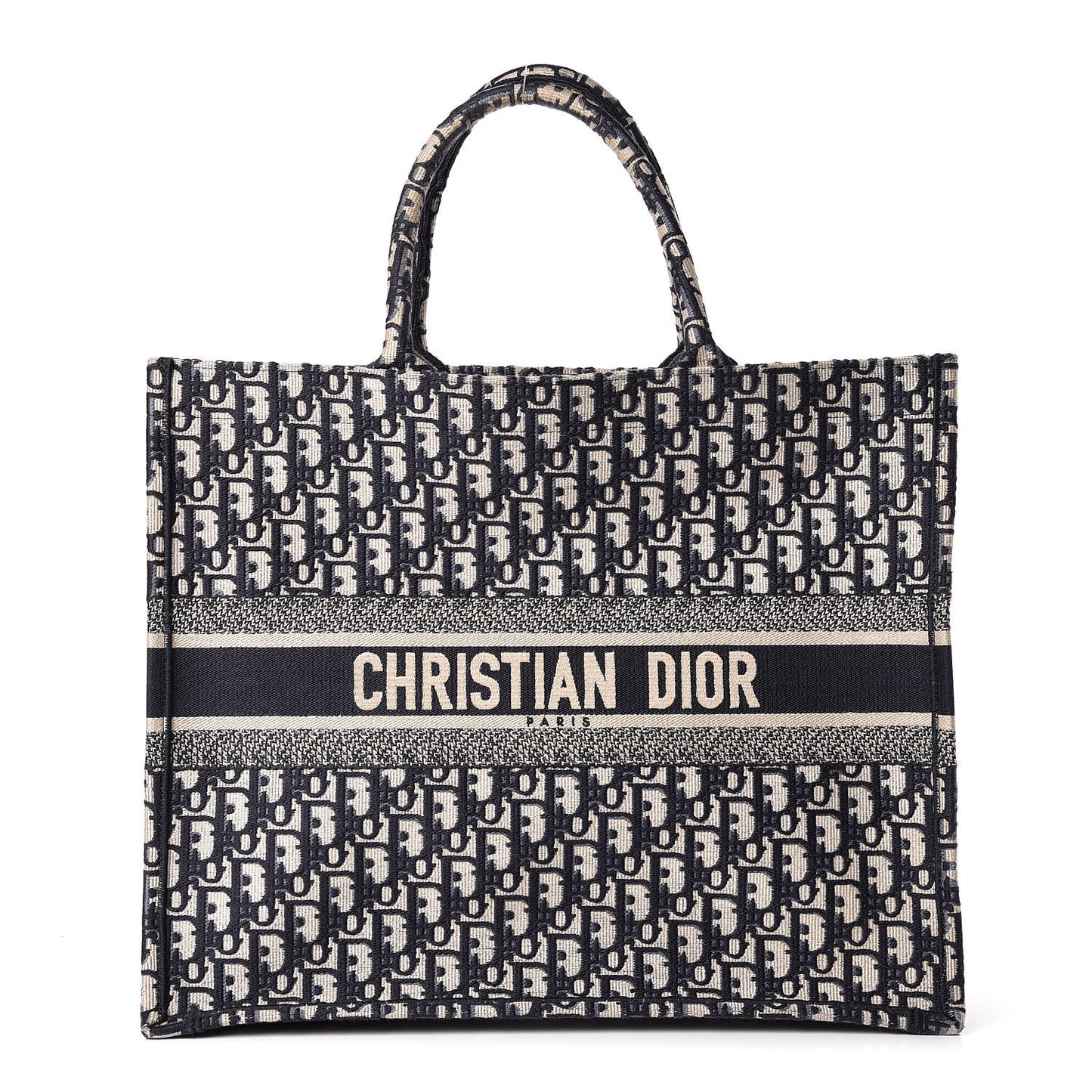 Oblique Book Tote Blue Multicolor