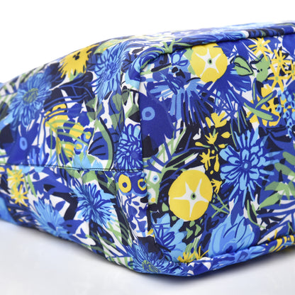 Prada Tessuto Nylon Saffiano Floral Print Tote Bluette Dis Primule 6 of 9