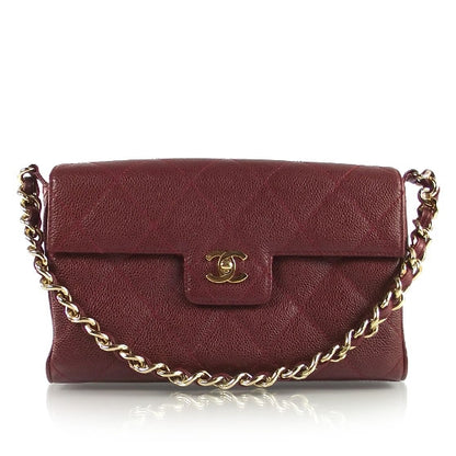 Chanel Caviar Quilted Flap Bag Red 1 of 10