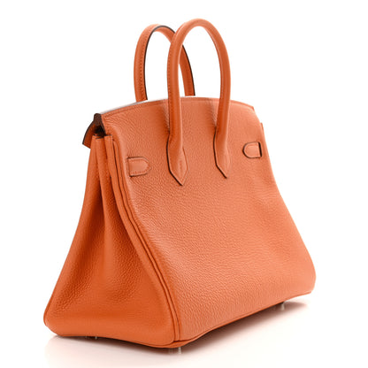 Hermes Togo Birkin 25 Orange 3 of 11