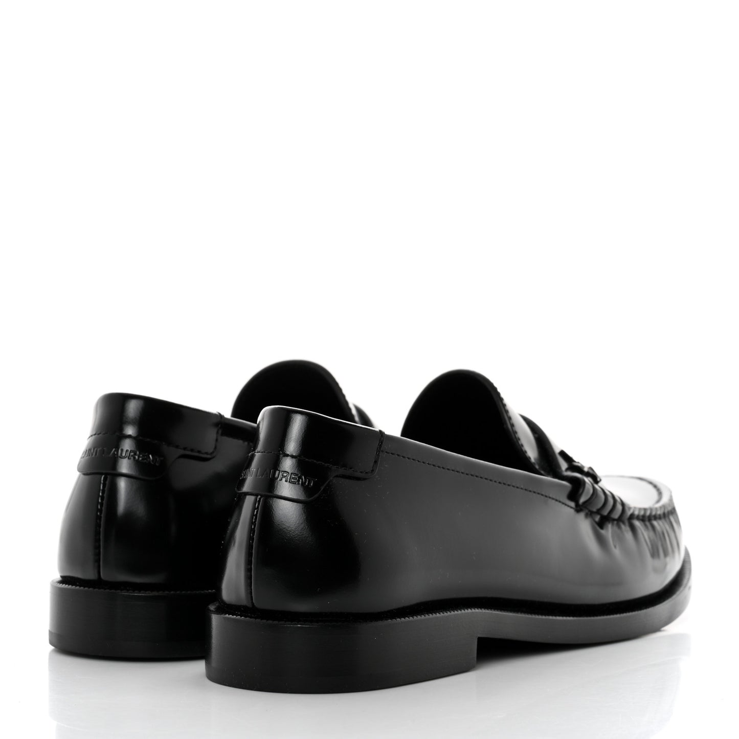 Calfskin Penny Loafers 36 Black