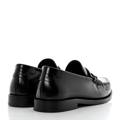 Saint Laurent Calfskin Penny Loafers 36 Black 4 of 8