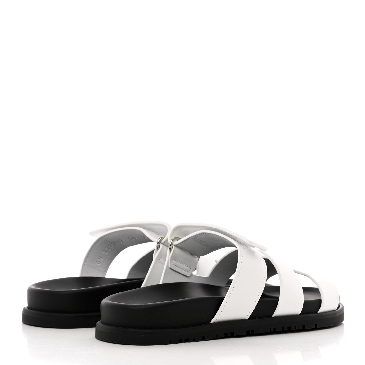 Hermes Calfskin Womens Chypre Sandals 36 White 4 of 12