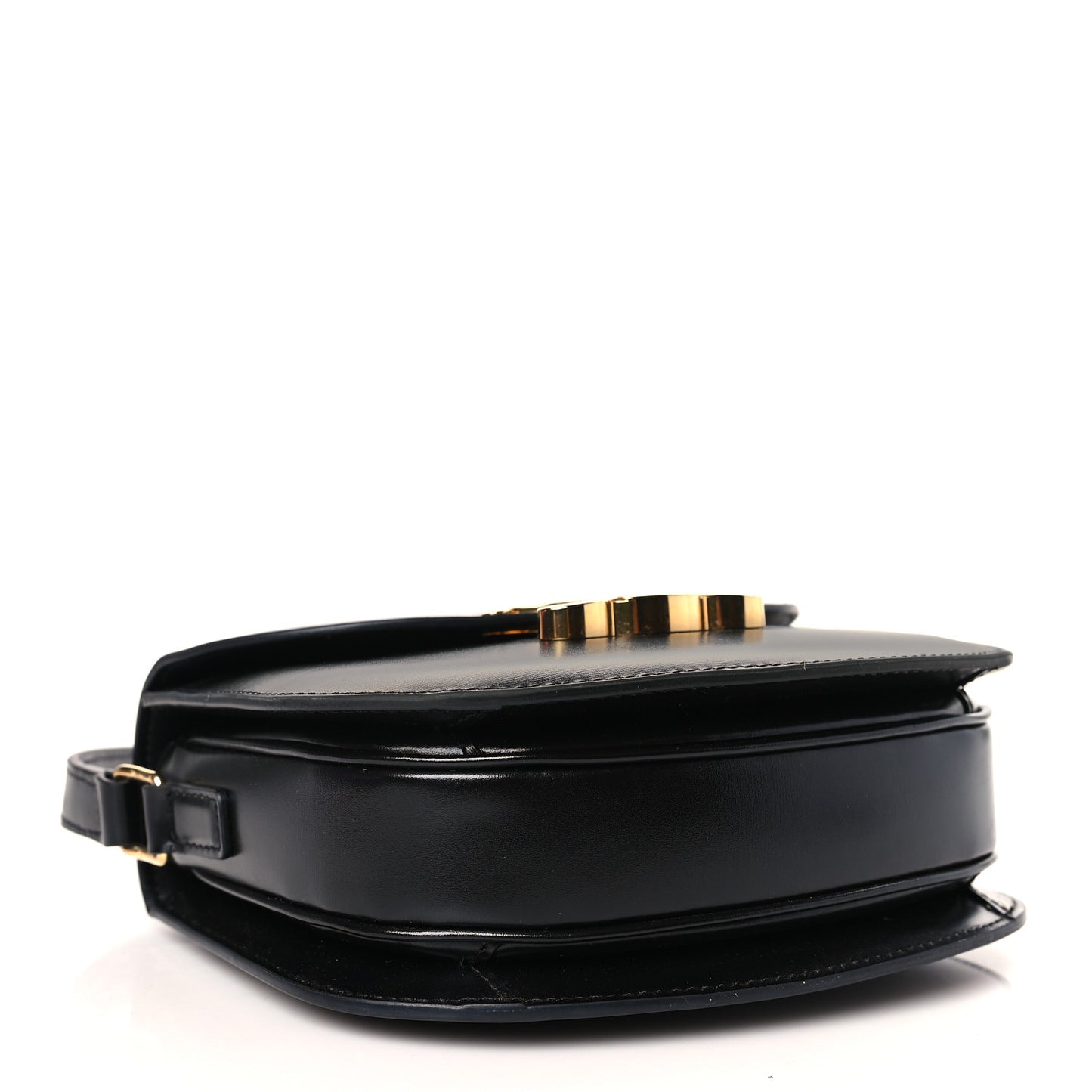 Shiny Calfskin Teen Besace Black
