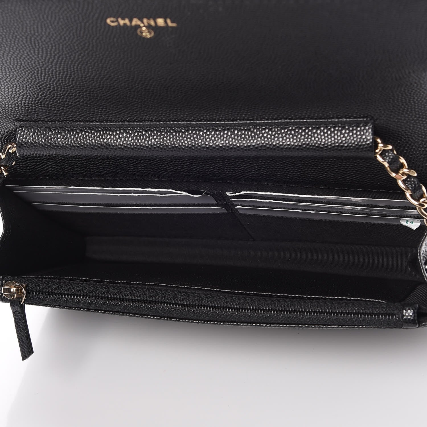 Chanel Caviar Quilted Boy Wallet On Chain WOC Black 5 of 9