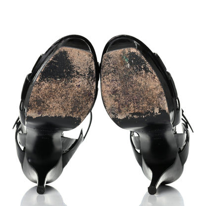Saint Laurent Patent Tribute 105 Platform Sandals 35.5 Black 5 of 9