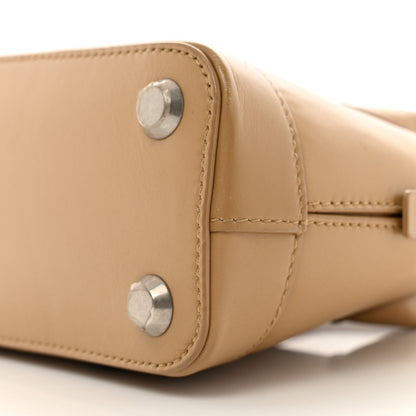 Balenciaga Calfskin Happy Sad XXS Ville Top Handle Bag Light Brown 9 of 12