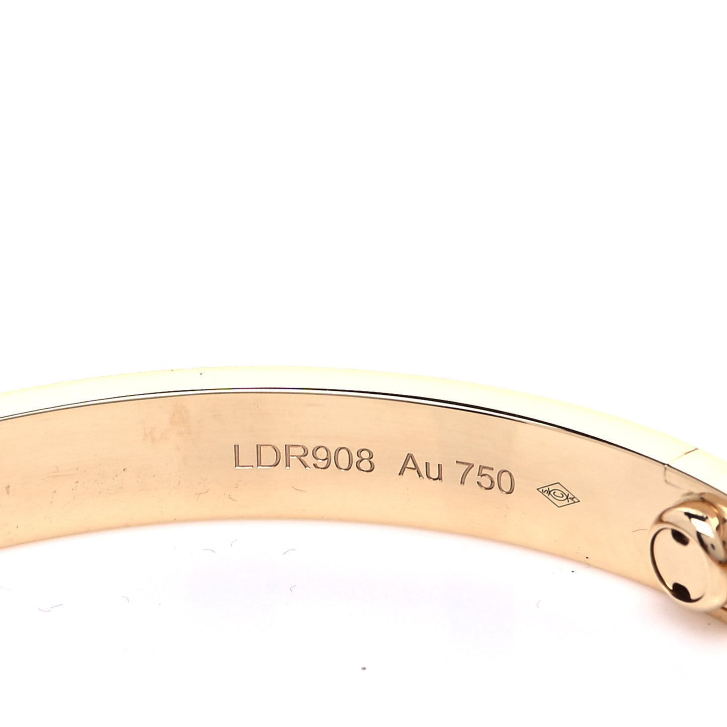 18K Yellow Gold LOVE Bracelet 19