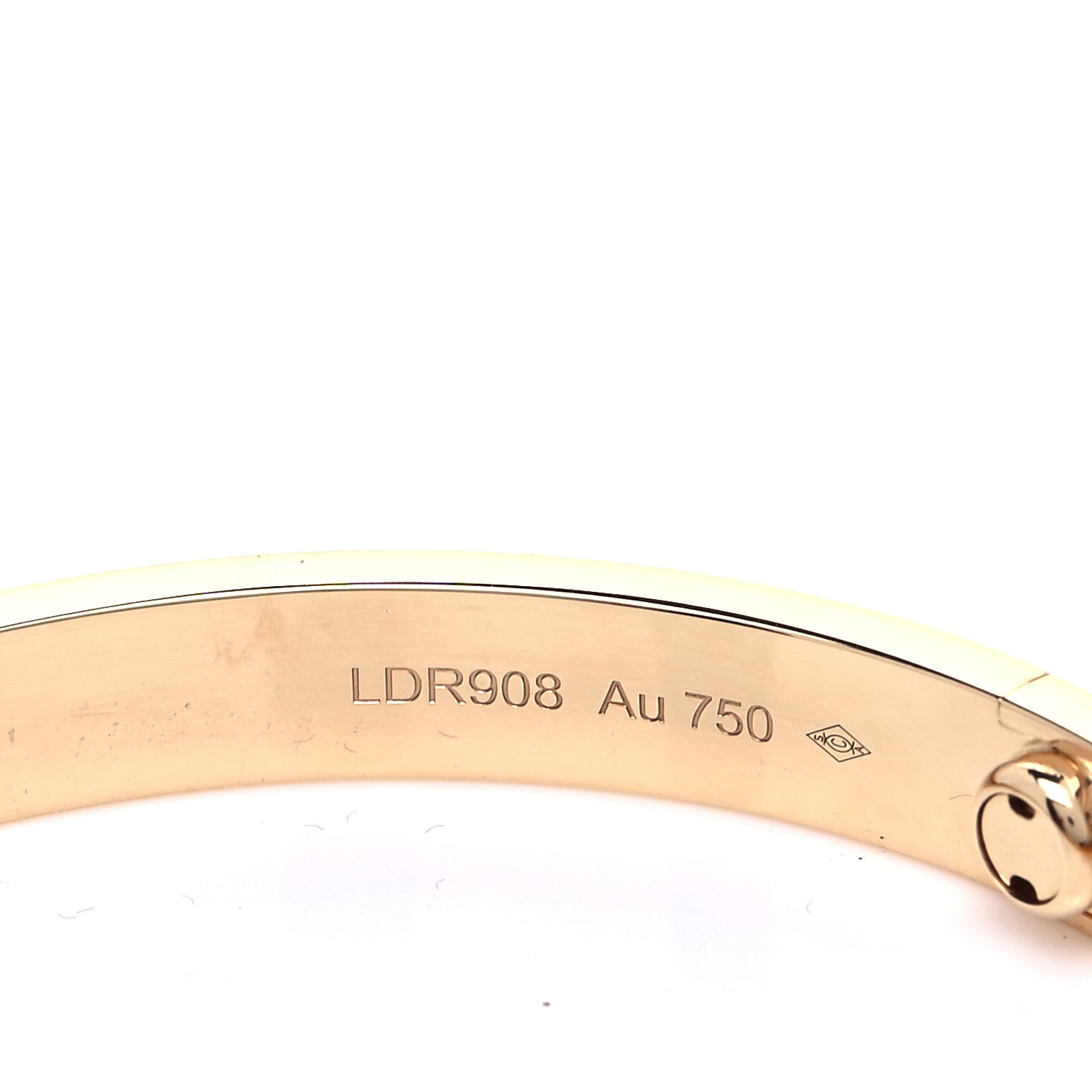 Cartier 18K Yellow Gold LOVE Bracelet 19 6 of 8