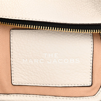 Marc Jacobs Grained Calfskin Mini The Tote Bag Cotton Silver 5 of 9