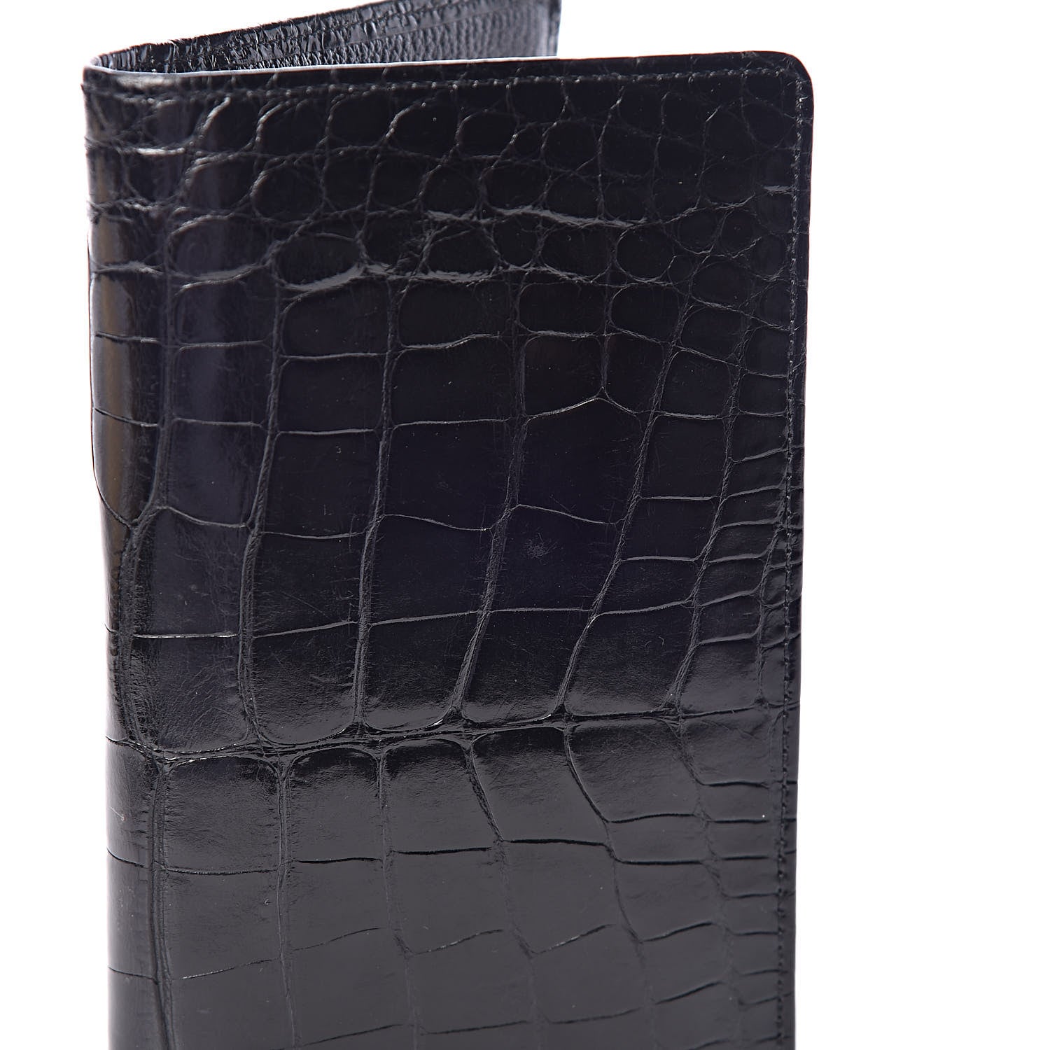 Louis Vuitton Crocodile Brazza Wallet Black 8 of 8