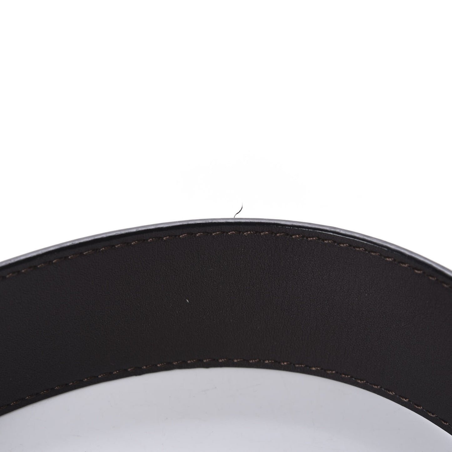 Calfskin 40mm LV Initiales Reversible Belt 90 36 Dark Brown Black