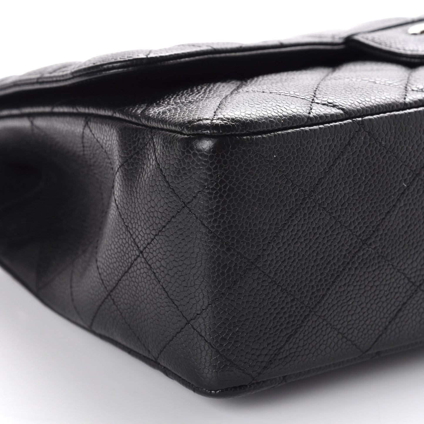 Caviar Quilted Jumbo Single Flap Black