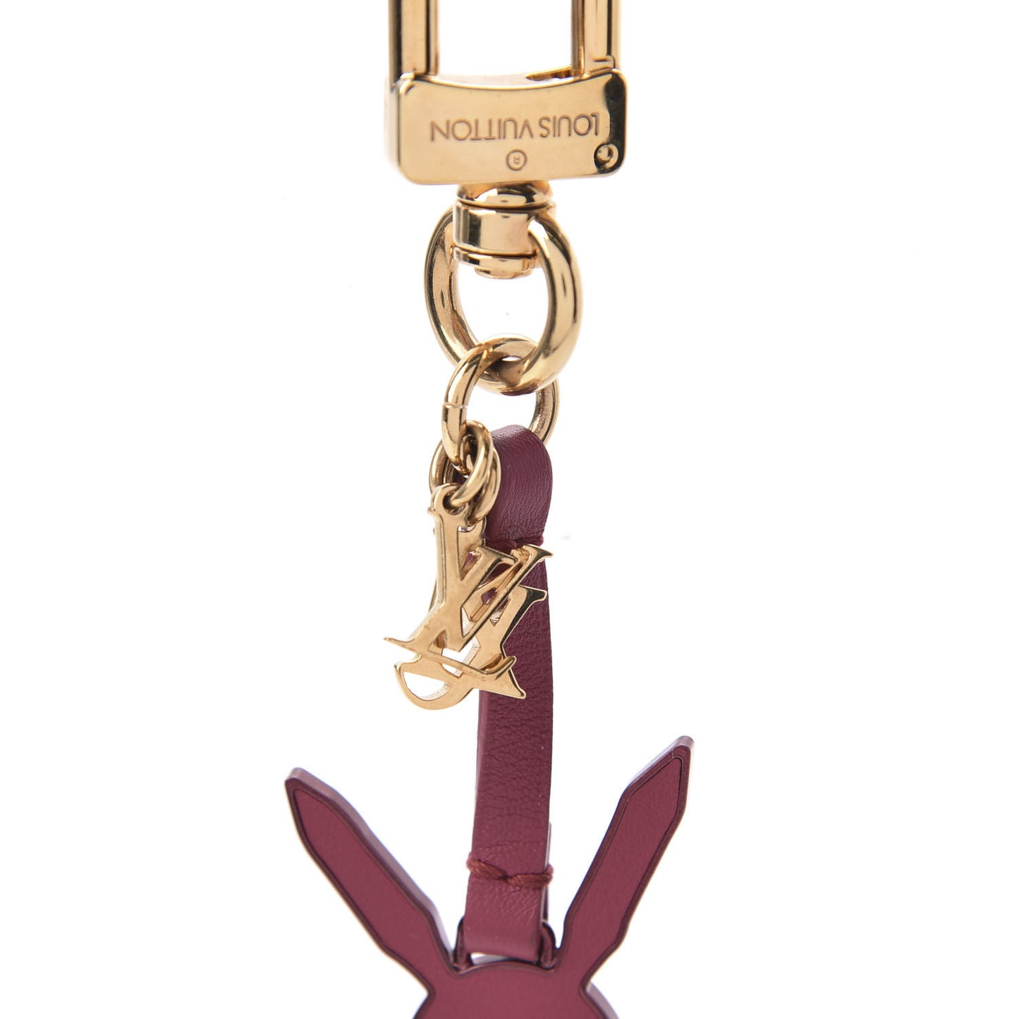 Calfskin Jeff Koons Masters LV Rabbit Bag Charm Key Ring