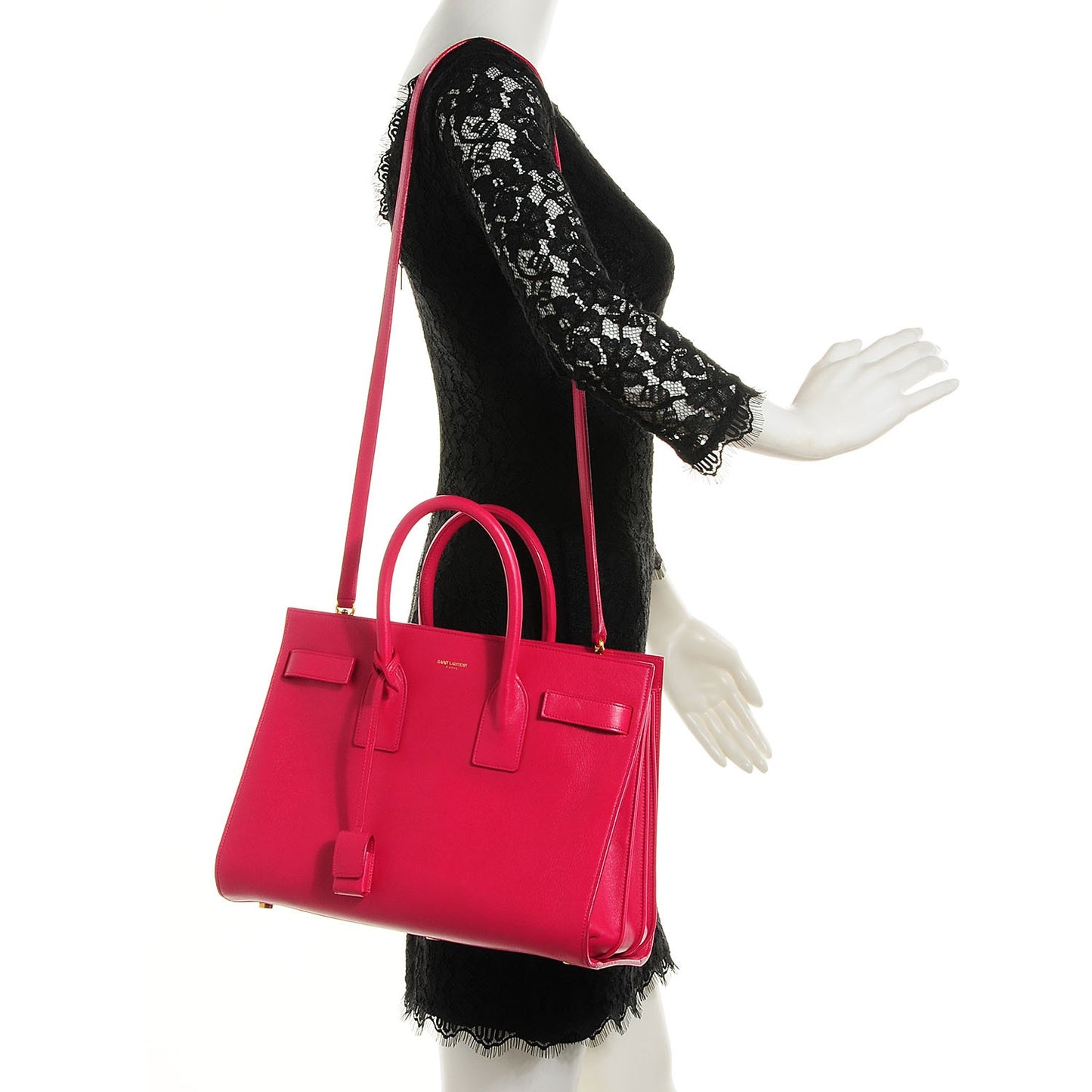Calfskin Small Sac De Jour Lipstick Pink