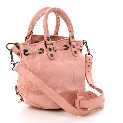 Balenciaga Agneau Classic Hardware Mini Pompon Rose Azalee 3 of 11