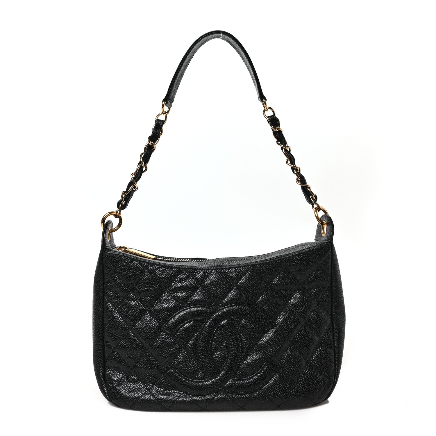 Chanel Caviar Quilted Timeless CC Shoulder Bag Black 1 of 8