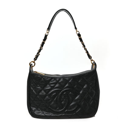 Chanel Caviar Quilted Timeless CC Shoulder Bag Black 1 of 8