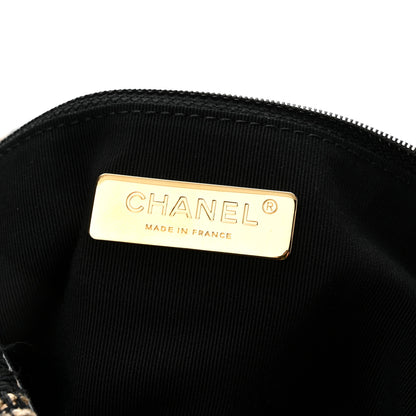 Chanel Tweed Maxi Chanel 19 Flap Black Beige 6 of 10