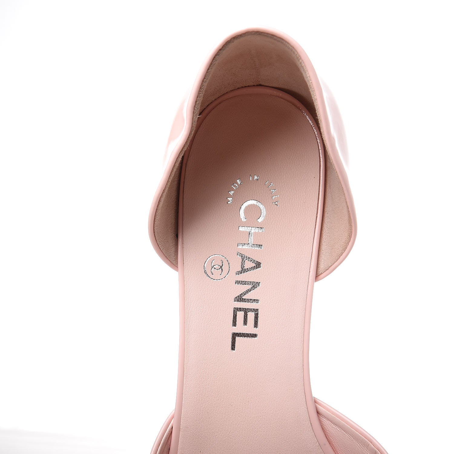 Chanel Patent Pearl CC Open Sandals 39.5 Pink 5 of 10