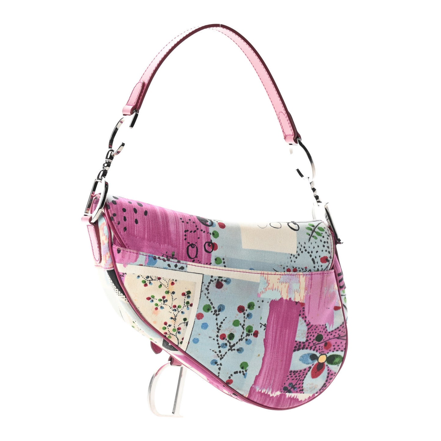Canvas Filth Saddle Bag Multicolor