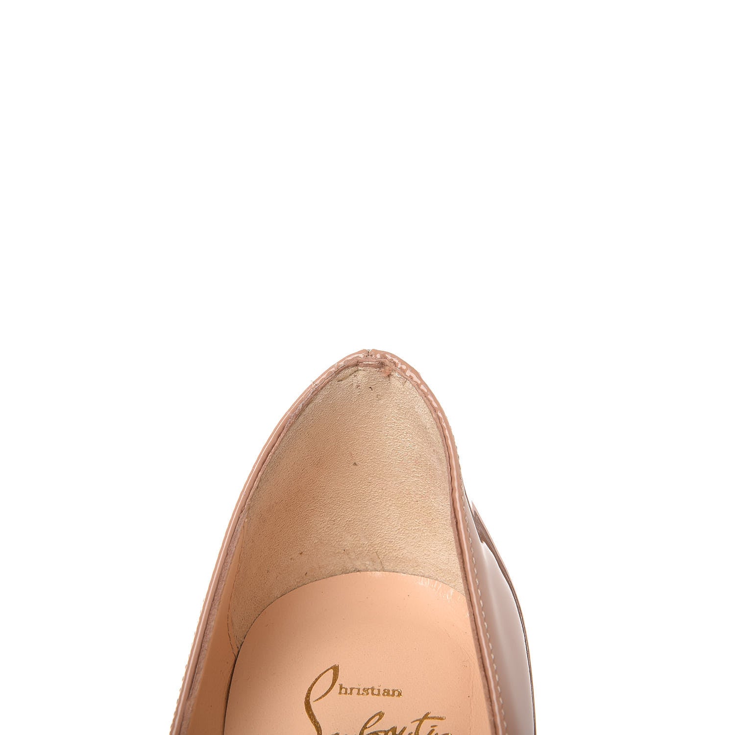 Christian Louboutin Patent Vendome 120 Pumps 35.5 Nude 9 of 11
