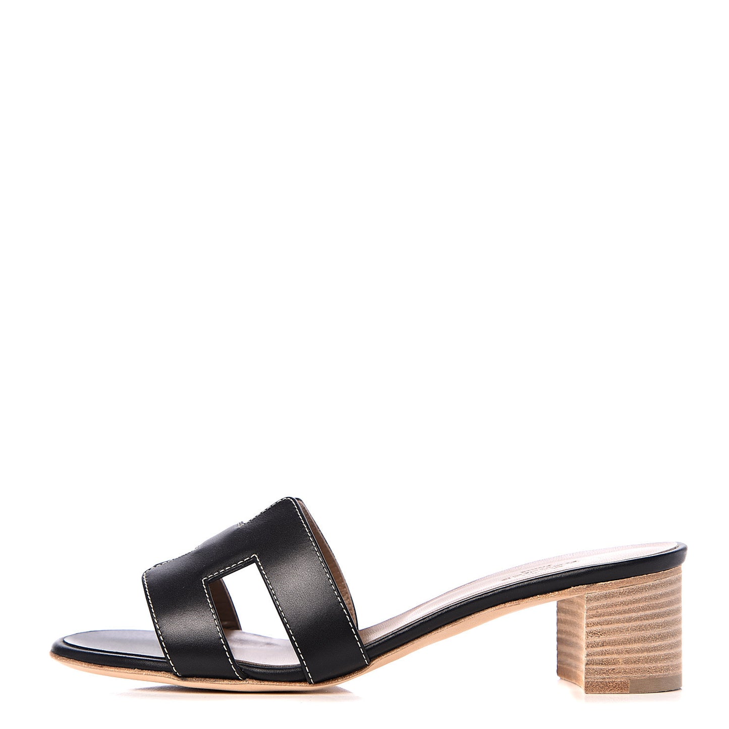 Calfskin Oasis Sandals 37 Black