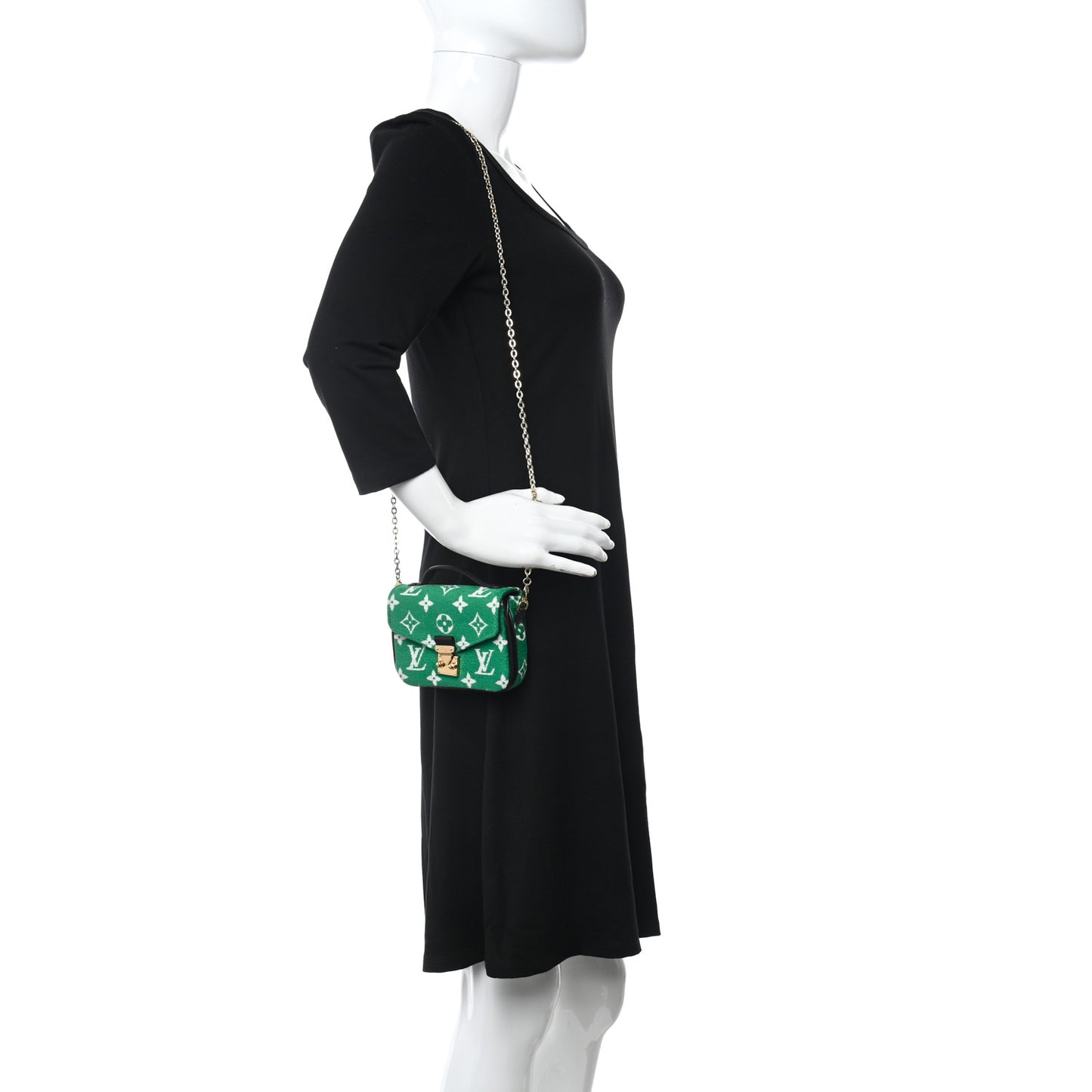 Monogram Jacquard Velvet Micro Metis Green