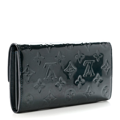 Louis Vuitton Vernis Sarah Wallet Blue Nuit 2 of 6