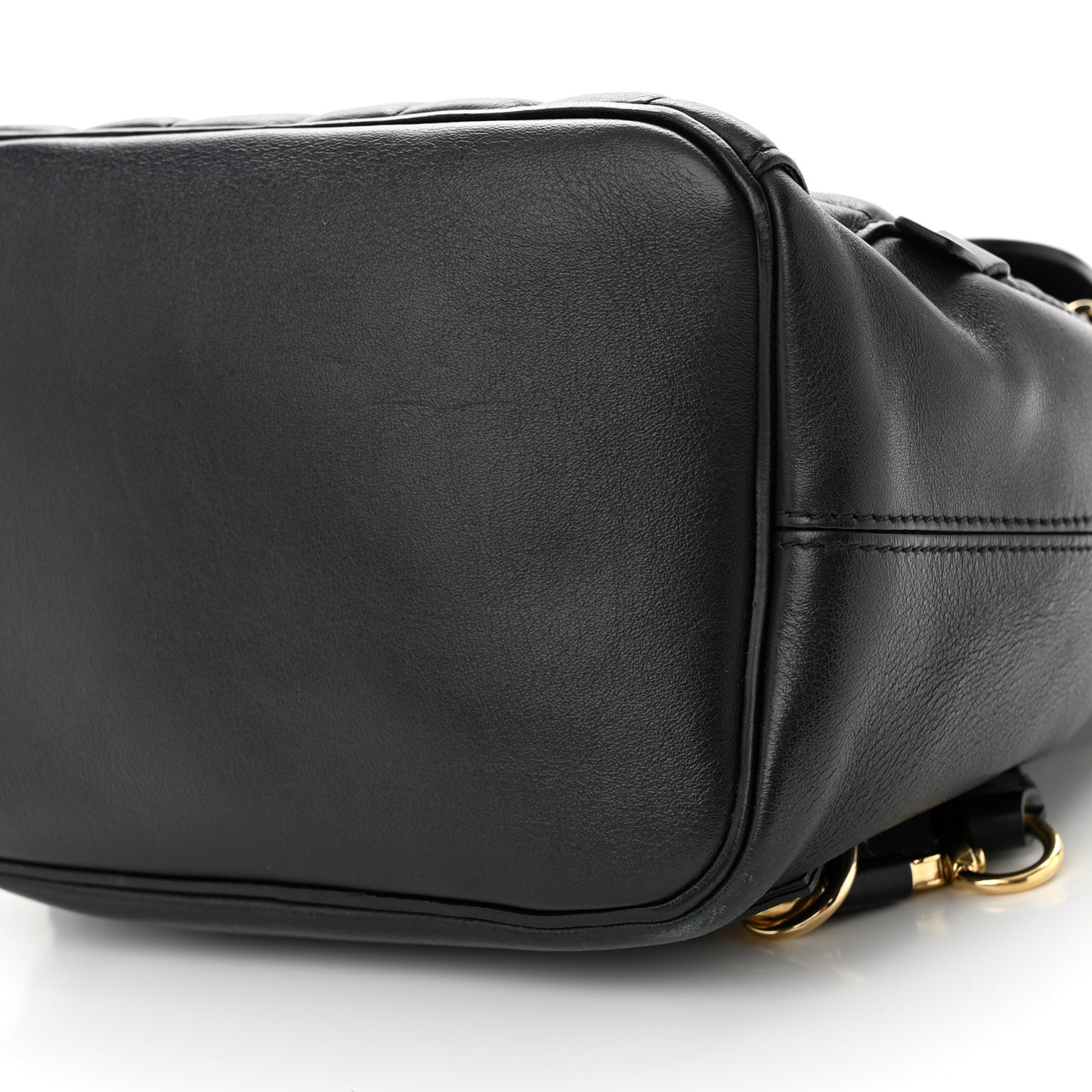 Calfskin Quilted Medium Faye Backpack Black