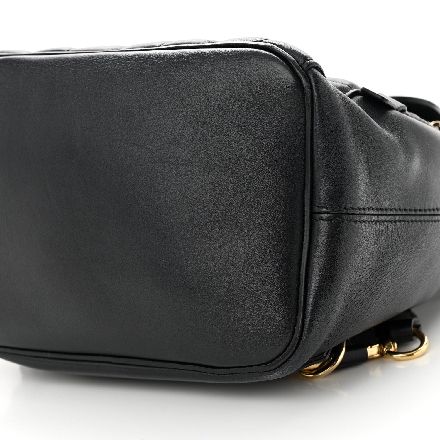 Chloe Calfskin Quilted Medium Faye Backpack Black 9 of 10