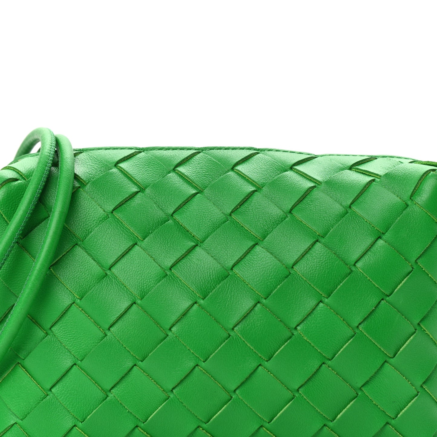 Nappa Intrecciato Mini Loop Camera Bag Parakeet