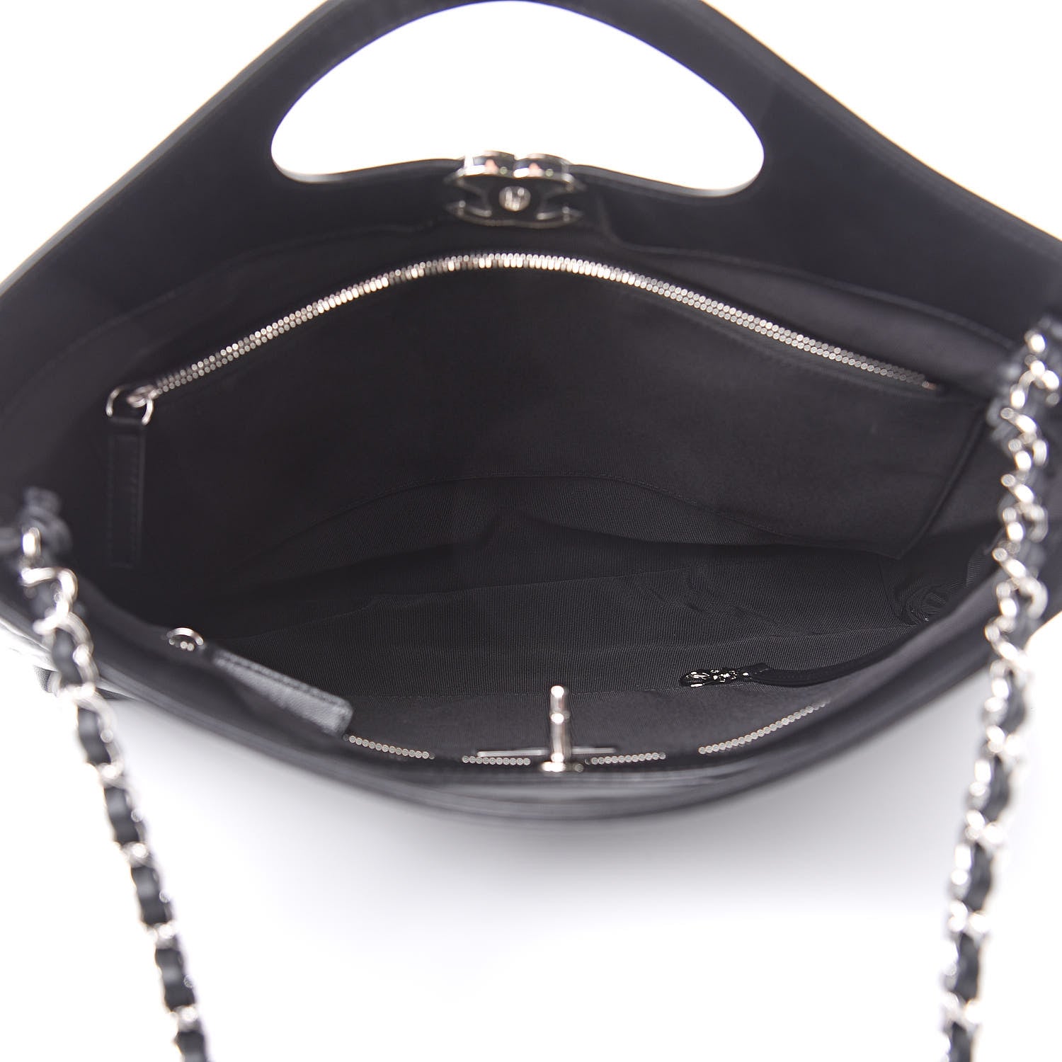 Chanel Aged Calfskin Quilted Large 31 Shopping Bag Black 5 of 11