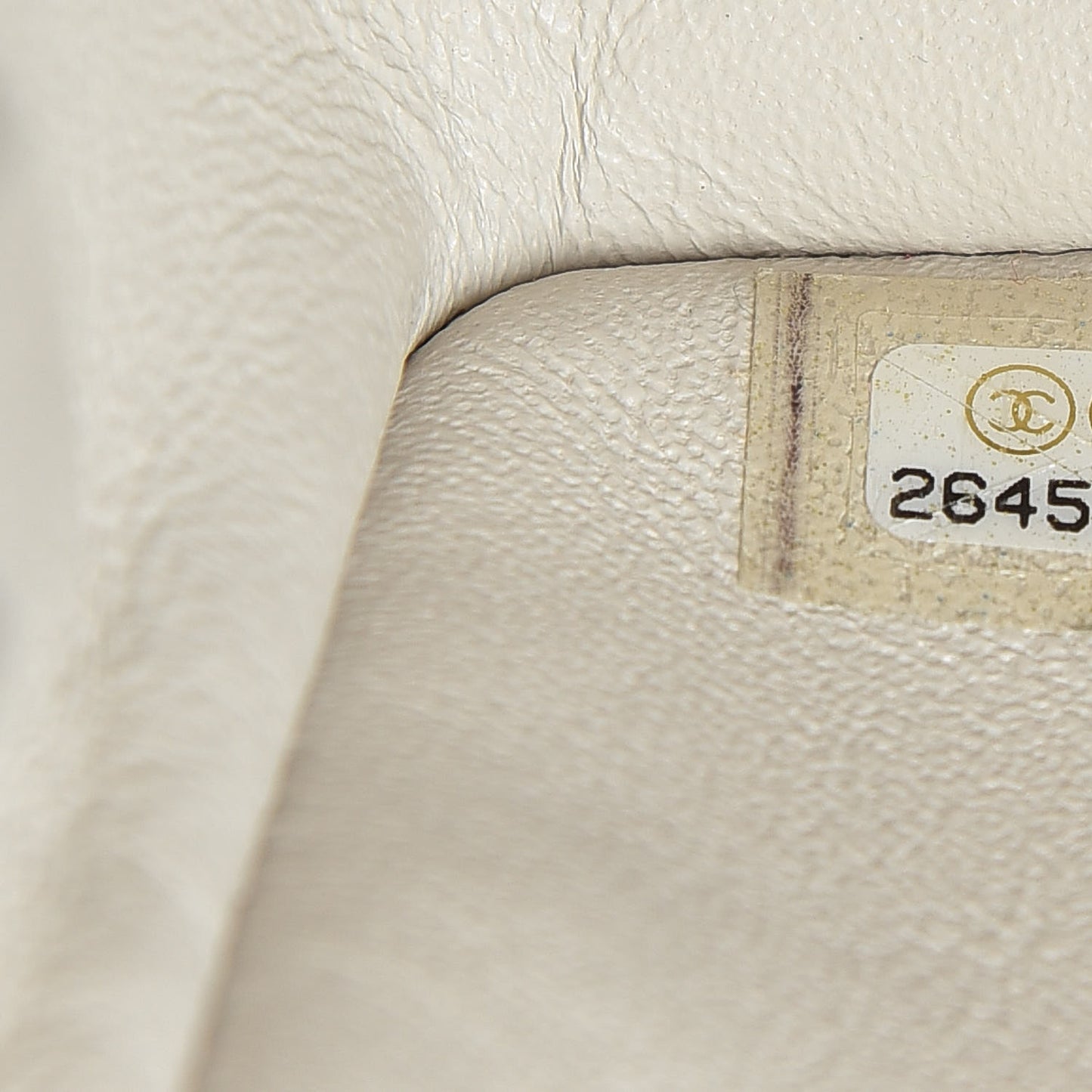 Caviar Quilted Mini Rectangular Flap Ivory