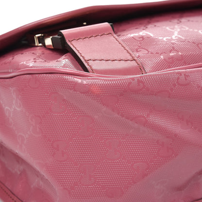 Gucci Imprime Monogram Medium Double Buckle Flap Messenger Bag Vintage Rose 8 of 8