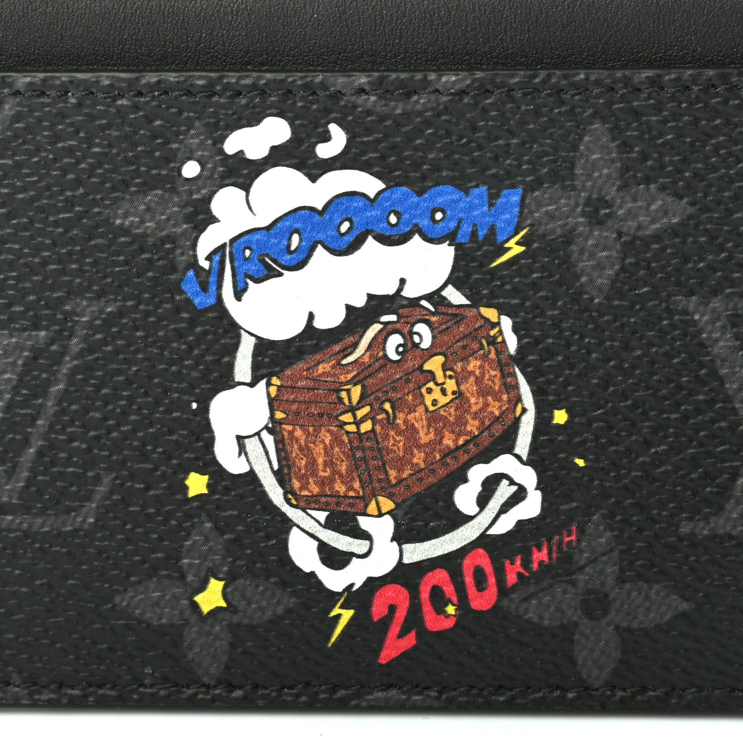 Louis Vuitton Monogram Eclipse Calfskin Trunk Coin Card Holder 7 of 7