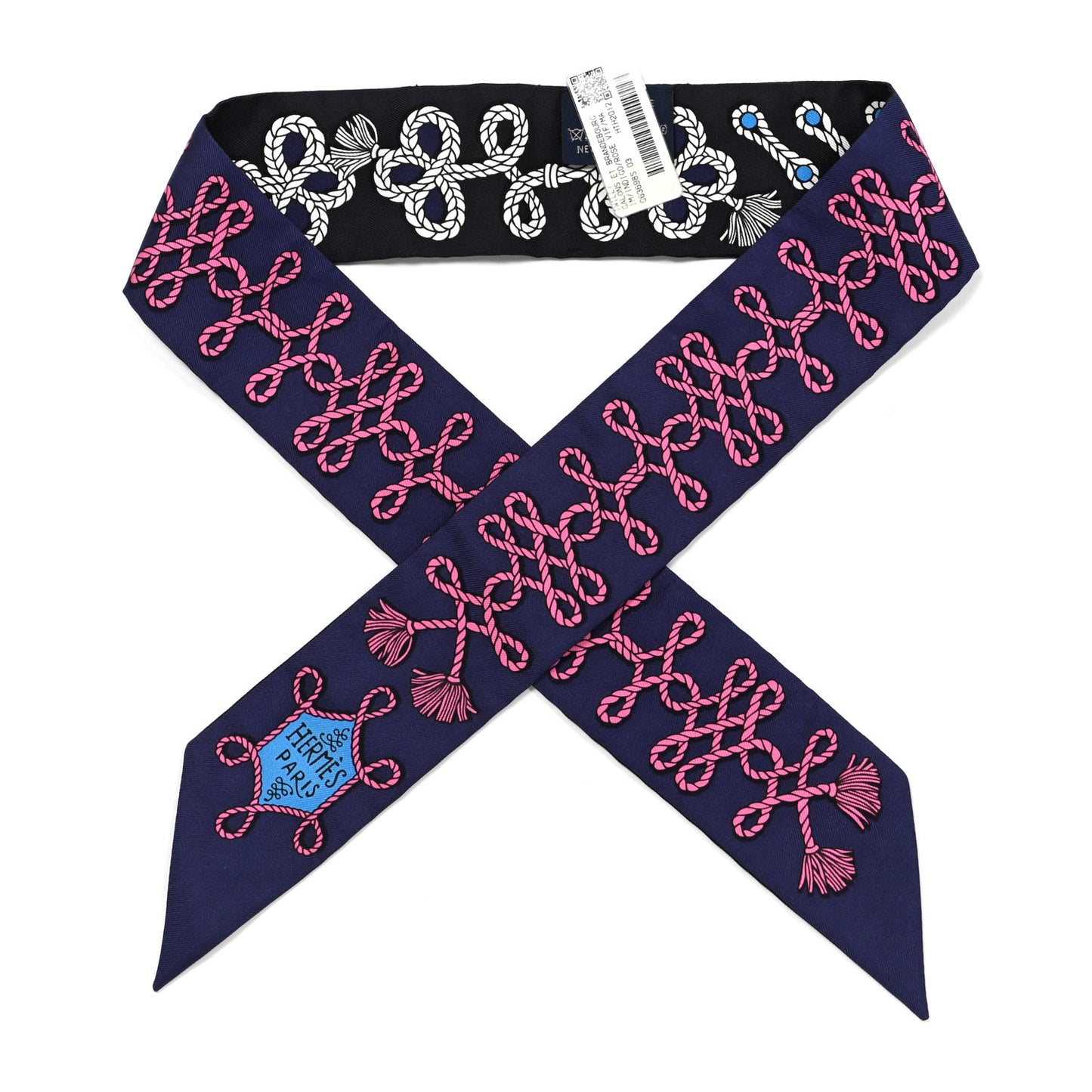 Silk Galons Et Brandebourg Twilly Indigo Rouge Vif Marine