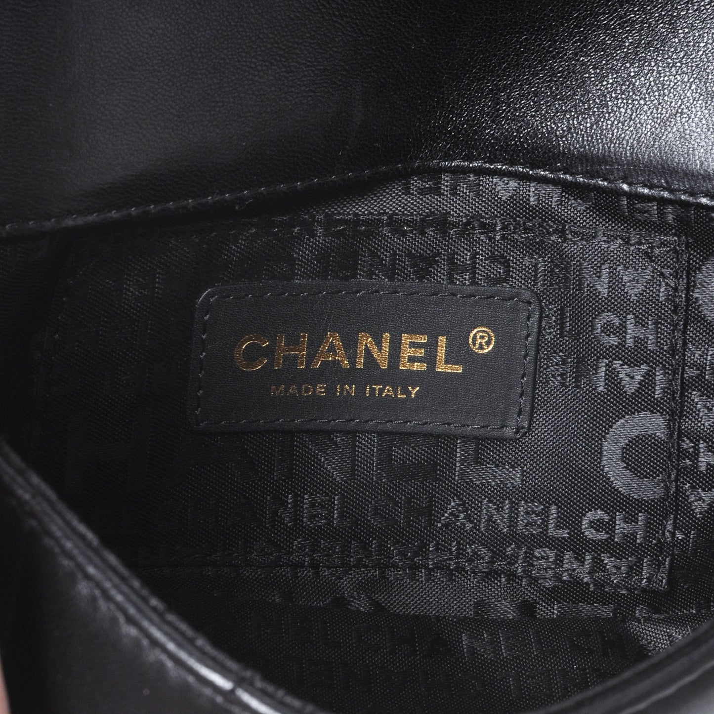 Lambskin Square Quilted Mini Flap Black