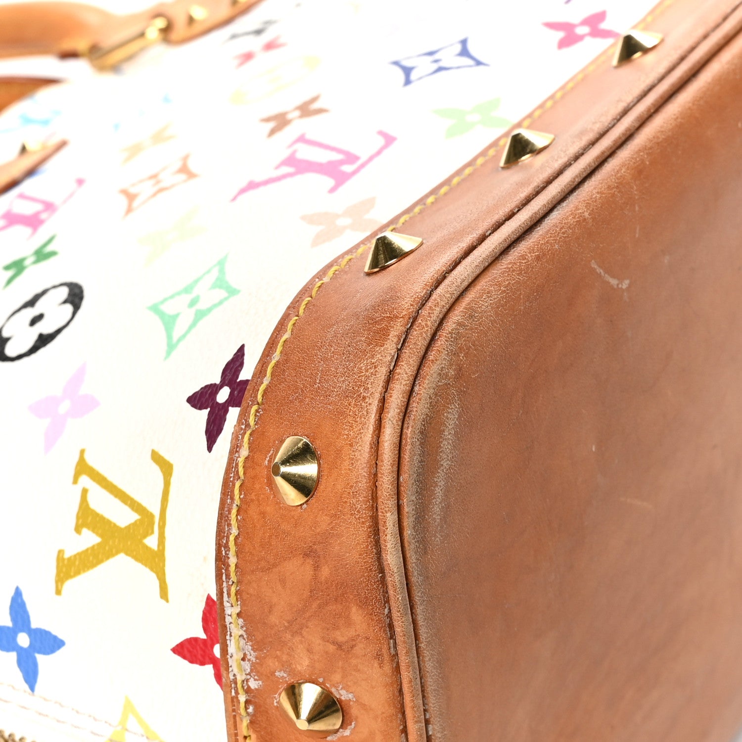 Louis Vuitton Monogram Multicolor Alma PM White 10 of 12