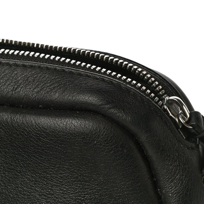 Balenciaga Calfskin Political Campaign Logo XS Camera Bag Black 8 of 14