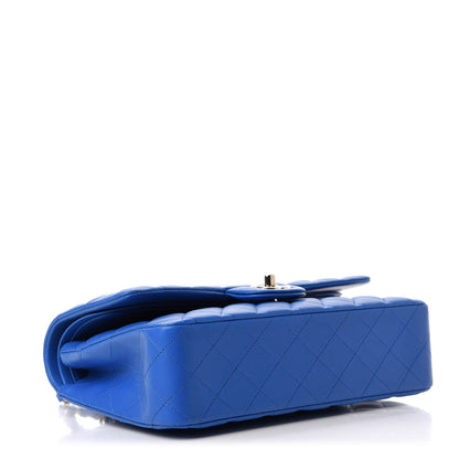 Chanel Lambskin Quilted Medium Double Flap Blue 5 of 11
