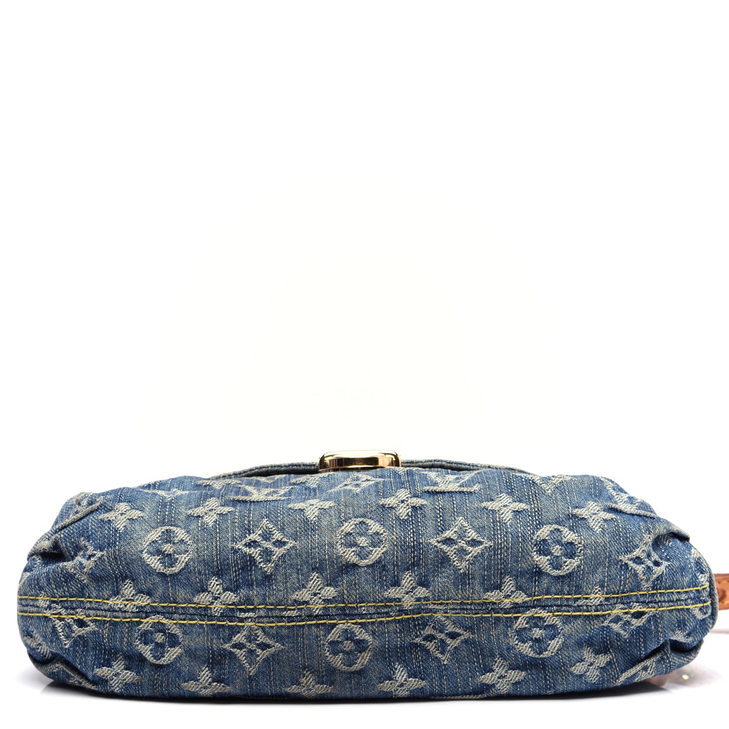 Monogram Denim Mini Pleaty Blue