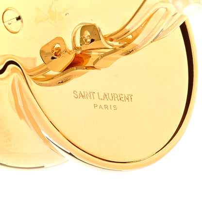 Saint Laurent Knot Clip On Earrings Gold 4 of 4