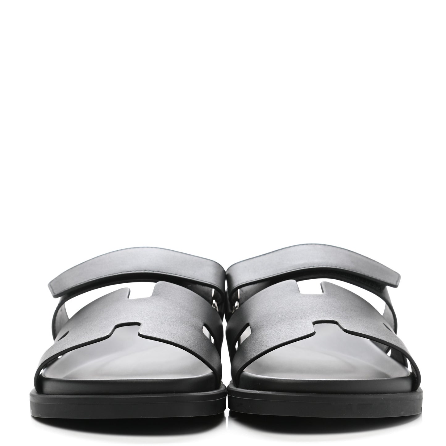 Calfskin Womens Chypre Sandals 40.5 Black