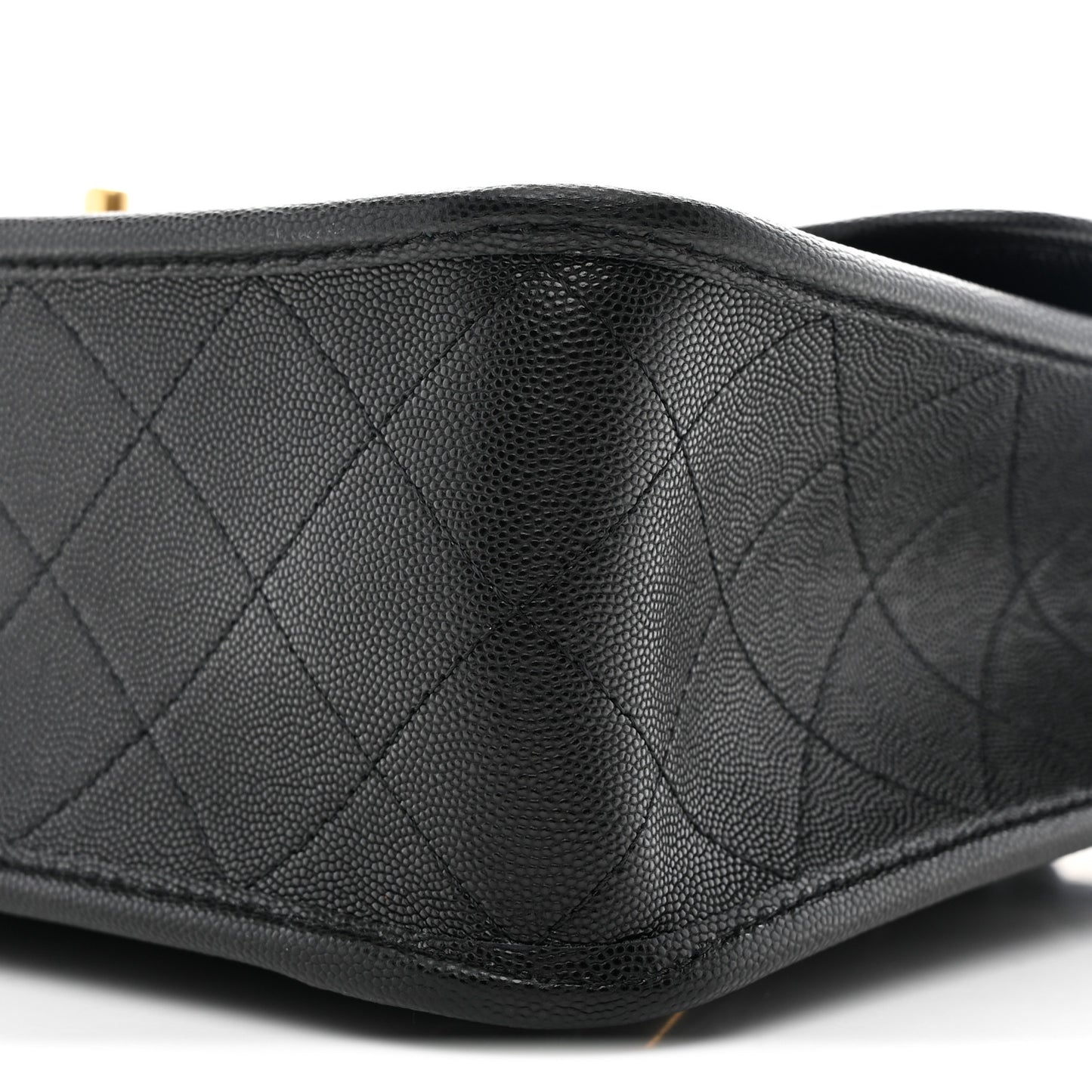 Caviar Quilted School Memory Backpack Black