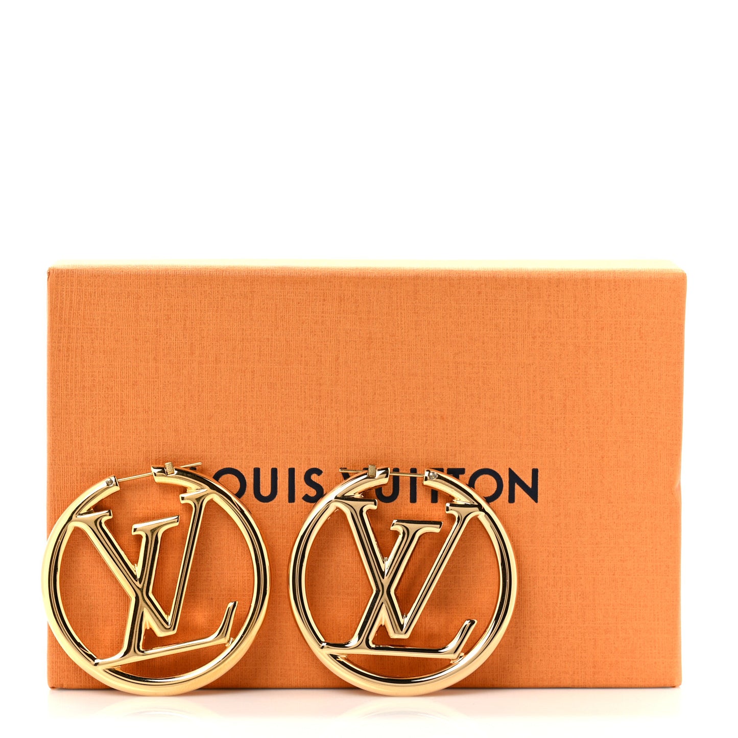 Metal Louise Hoop Earrings Gold