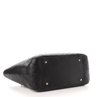 Chanel Calfskin Stitched Shopping Tote Black 5 of 11