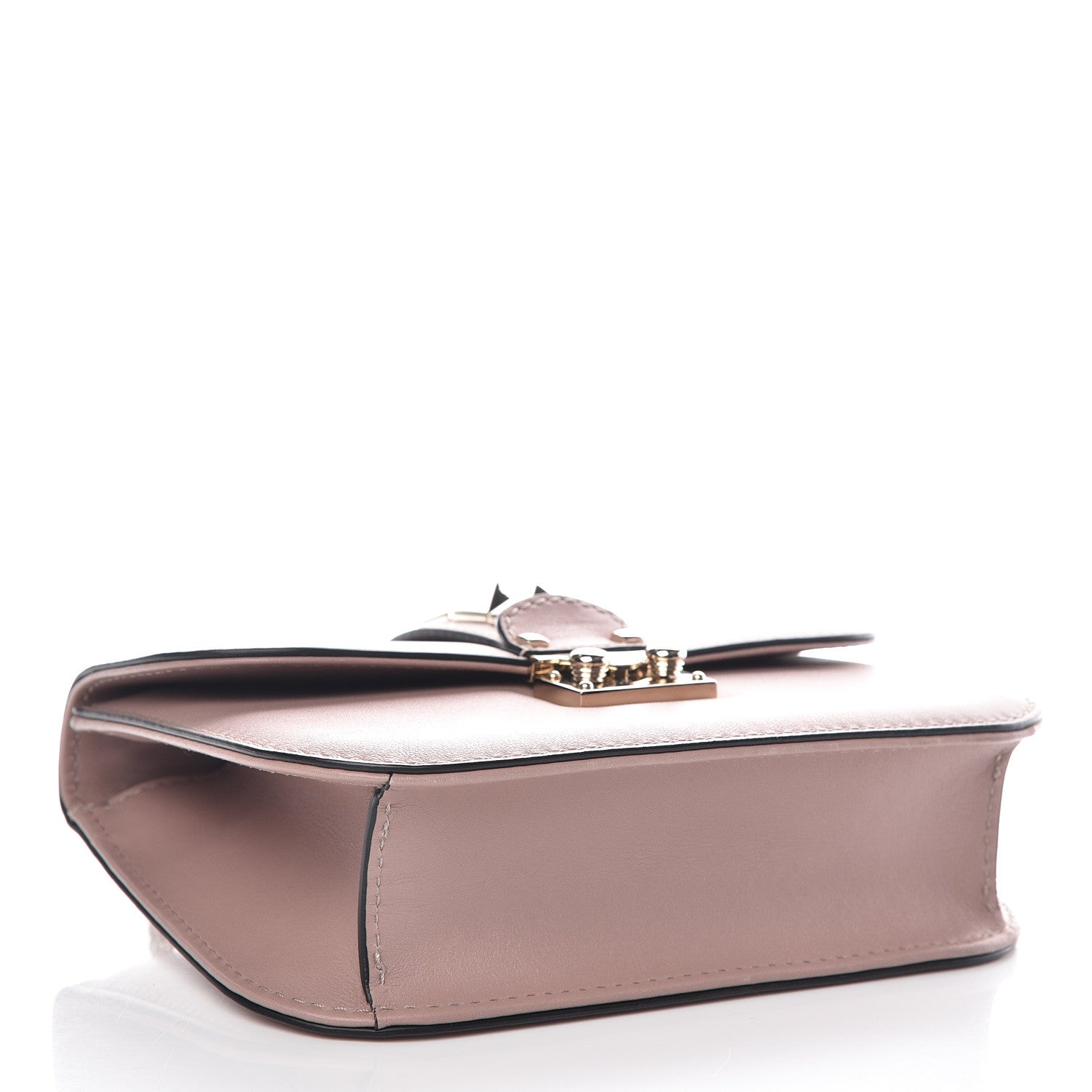 Valentino Garavani Vitello Small Glam Lock Rockstud Flap Poudre 4 of 8